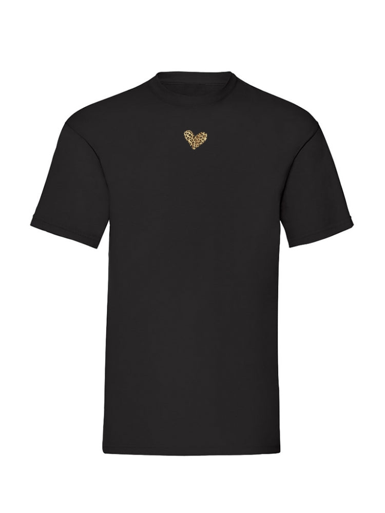 T-shirt zwart 'Heart'
