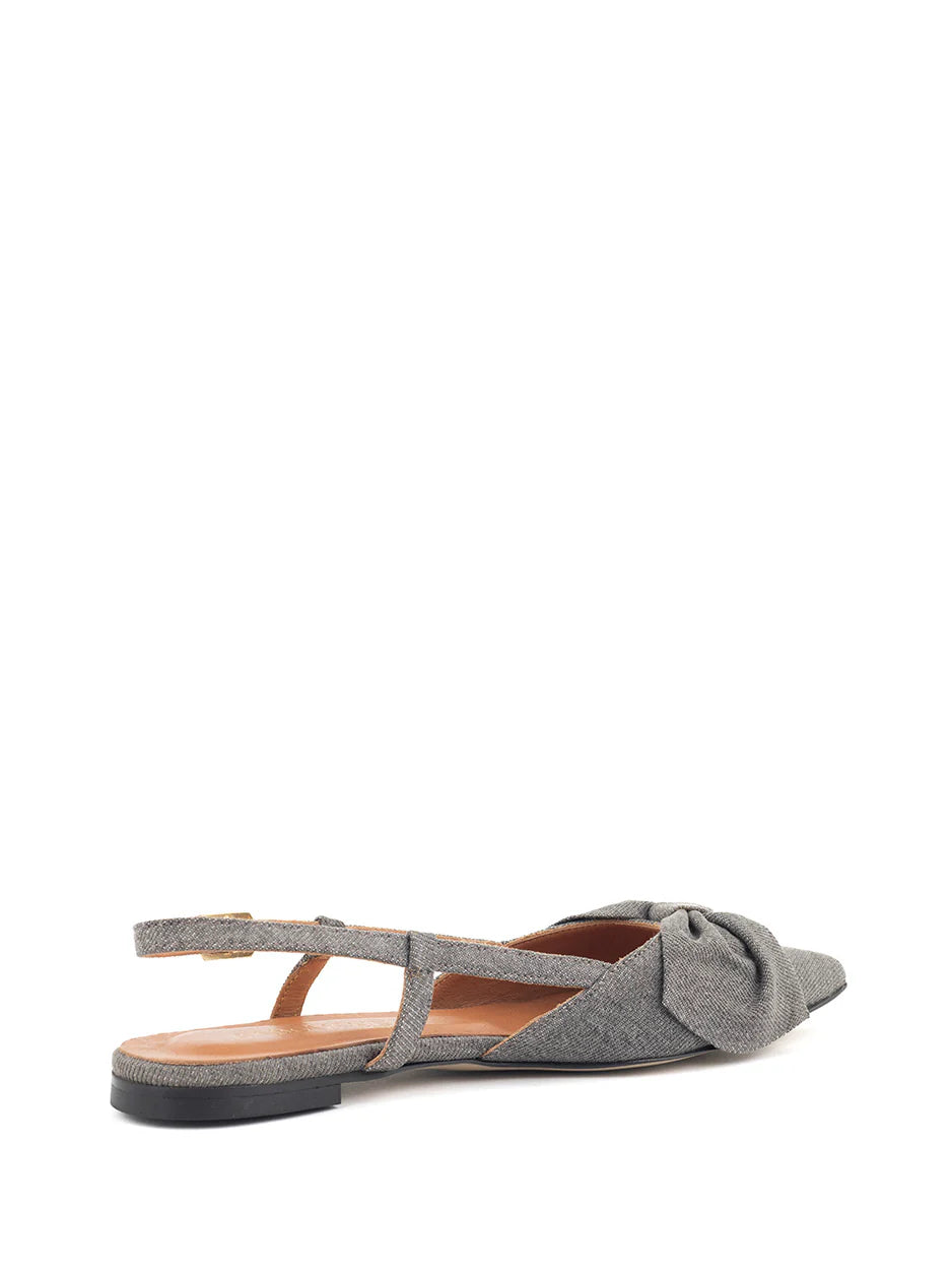 Sofie - slingback grijs denim