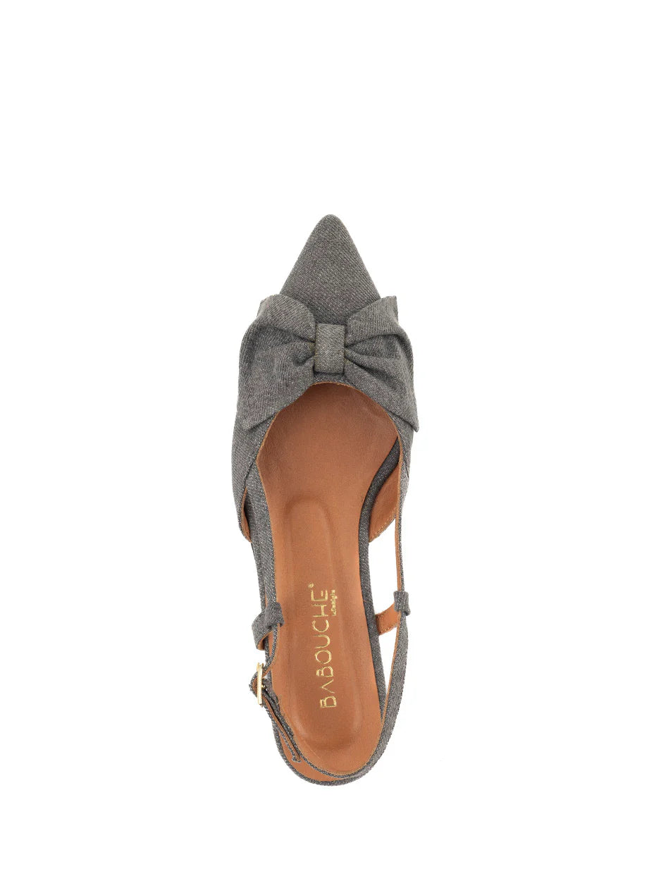 Sofie - slingback grijs denim