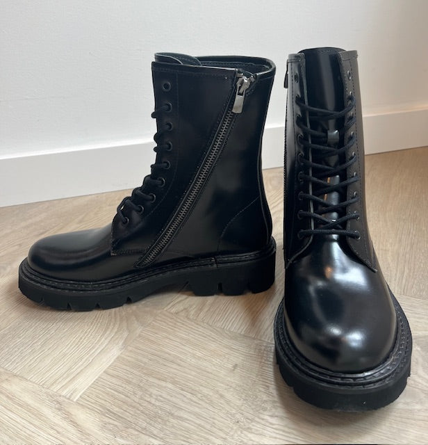 Veterboot - Hip zwart
