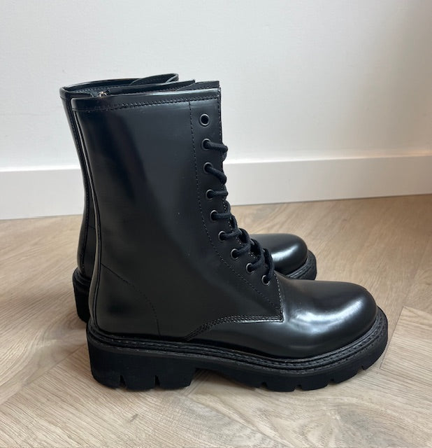 Veterboot - Hip zwart