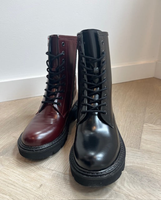 Veterboot - Hip zwart