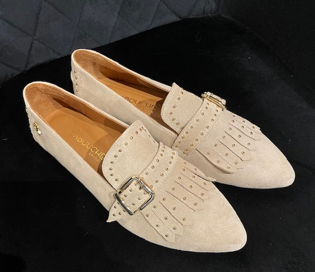 Gloria - loafer beige suède