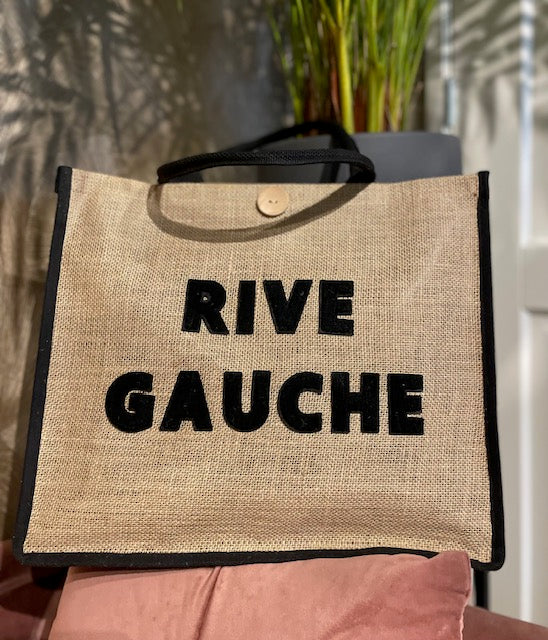 Jute shopper/strandtas - Rive Gauche