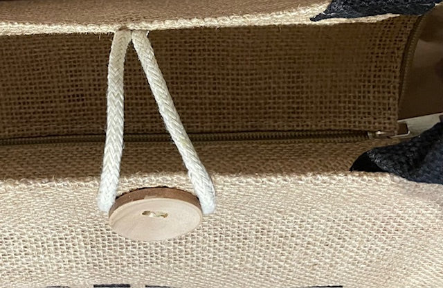 Jute shopper/strandtas - Rive Gauche