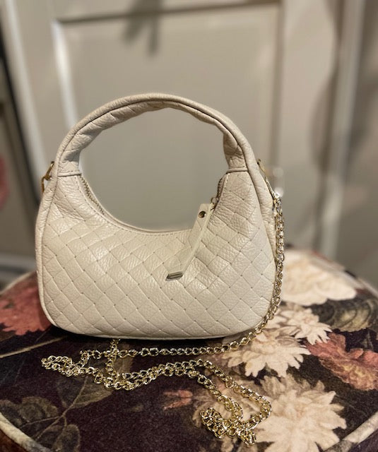 Hobo tasje leer - beige