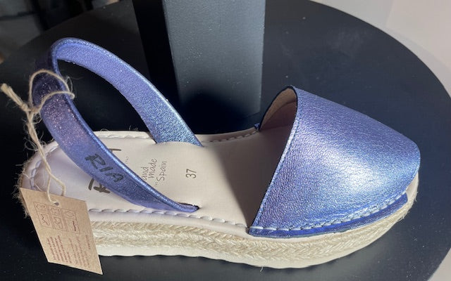 RIA MENORCA - Spaanse sandaal hoge zool/espadrille