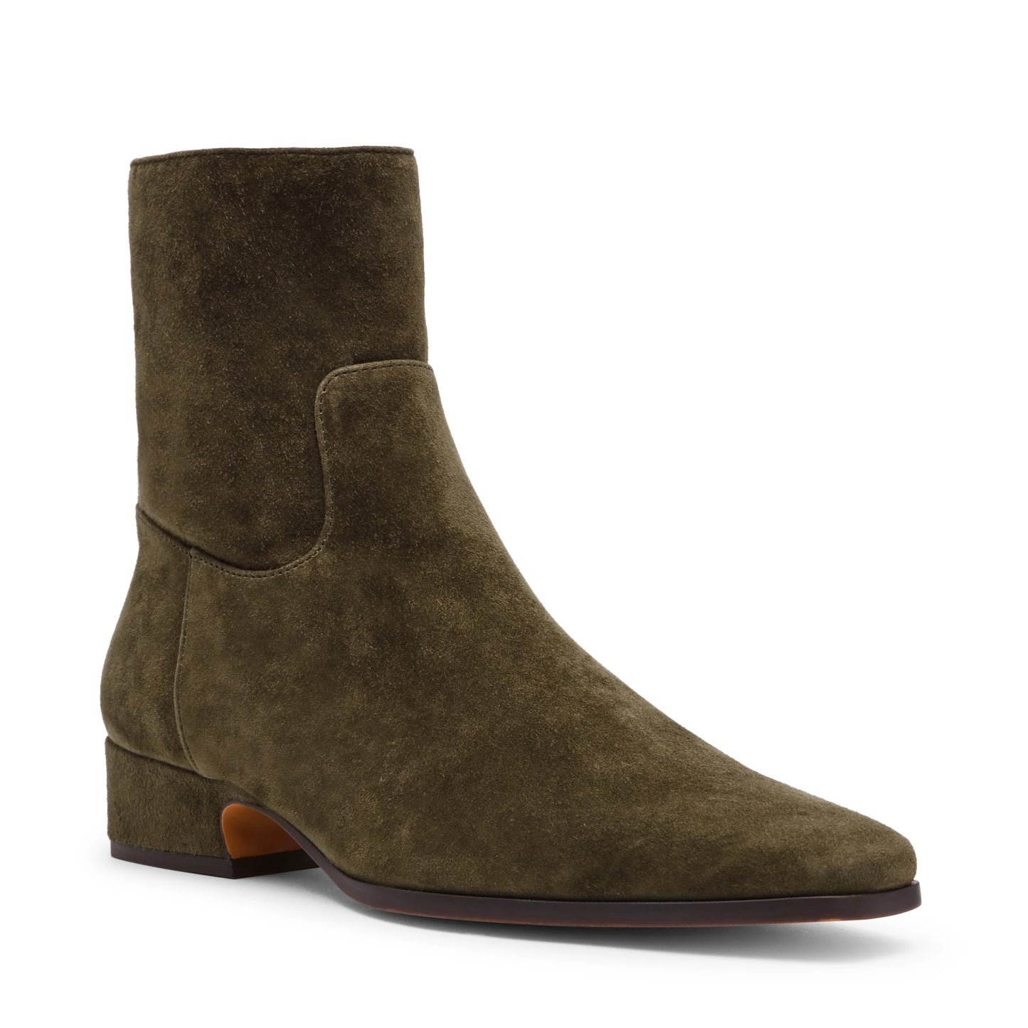 Dusty enkellaars olijfgroen suède - Steve Madden
