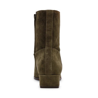 Dusty enkellaars olijfgroen suède - Steve Madden