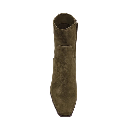 Dusty enkellaars olijfgroen suède - Steve Madden