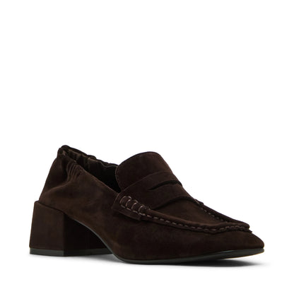Estee loafer donkerbruin suède - Steve Madden
