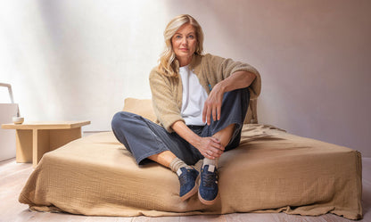 Nynke sneaker donkerblauw - Tango