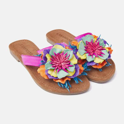 Bloem slipper multi color Lazamani