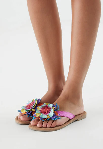 Bloem slipper multi color Lazamani