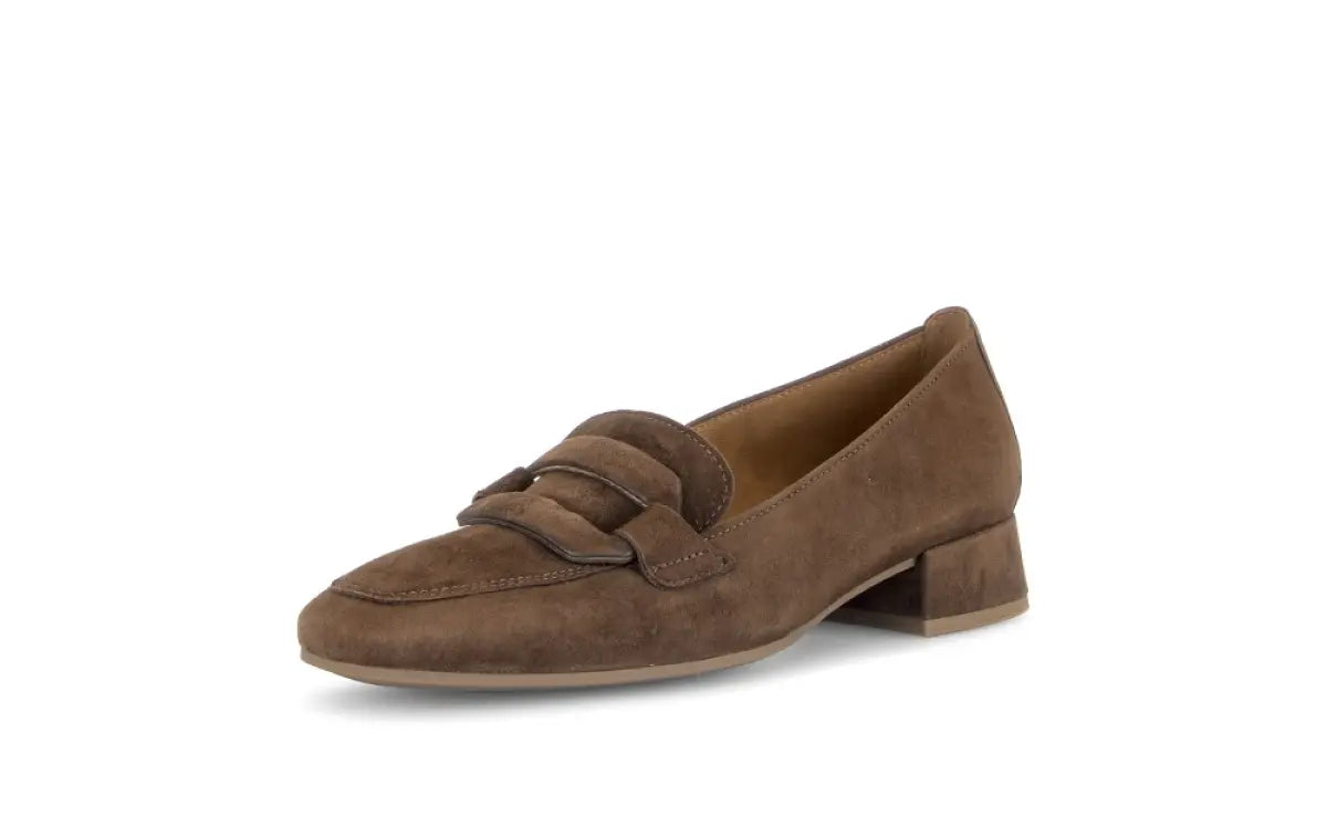 Instapper / loafer bruin suède - Gabor