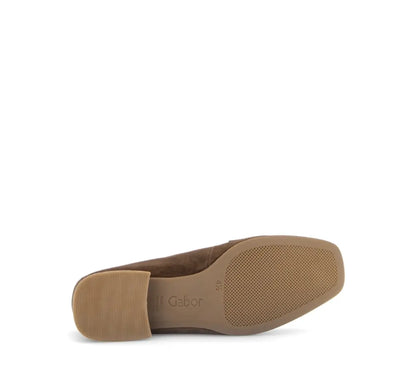 Instapper / loafer bruin suède - Gabor