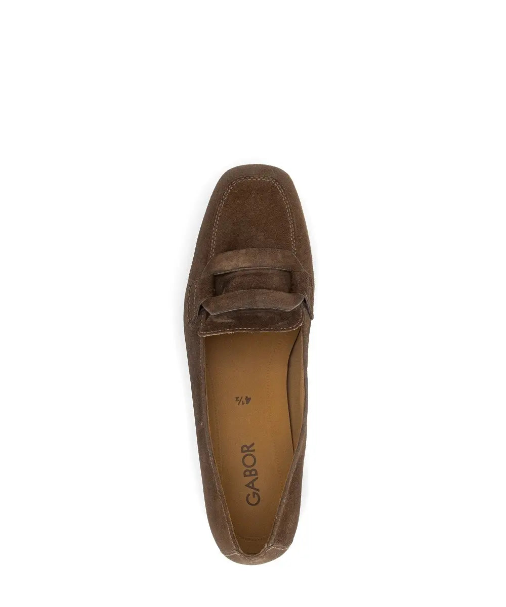 Instapper / loafer bruin suède - Gabor