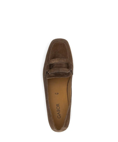 Instapper / loafer bruin suède - Gabor