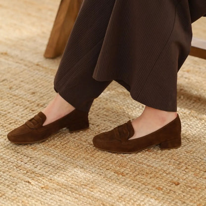 Instapper / loafer bruin suède - Gabor