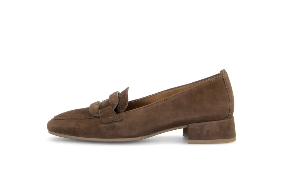 Instapper / loafer bruin suède - Gabor
