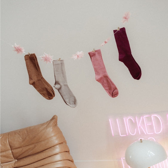 Glitter Sokken diverse kleuren