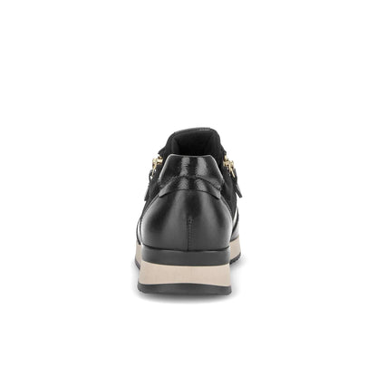 Sneaker zwart met ritsjes - Gabor