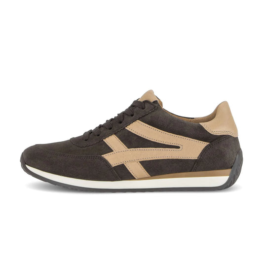 Mocca/beige sneaker H-wijdte - Gabor