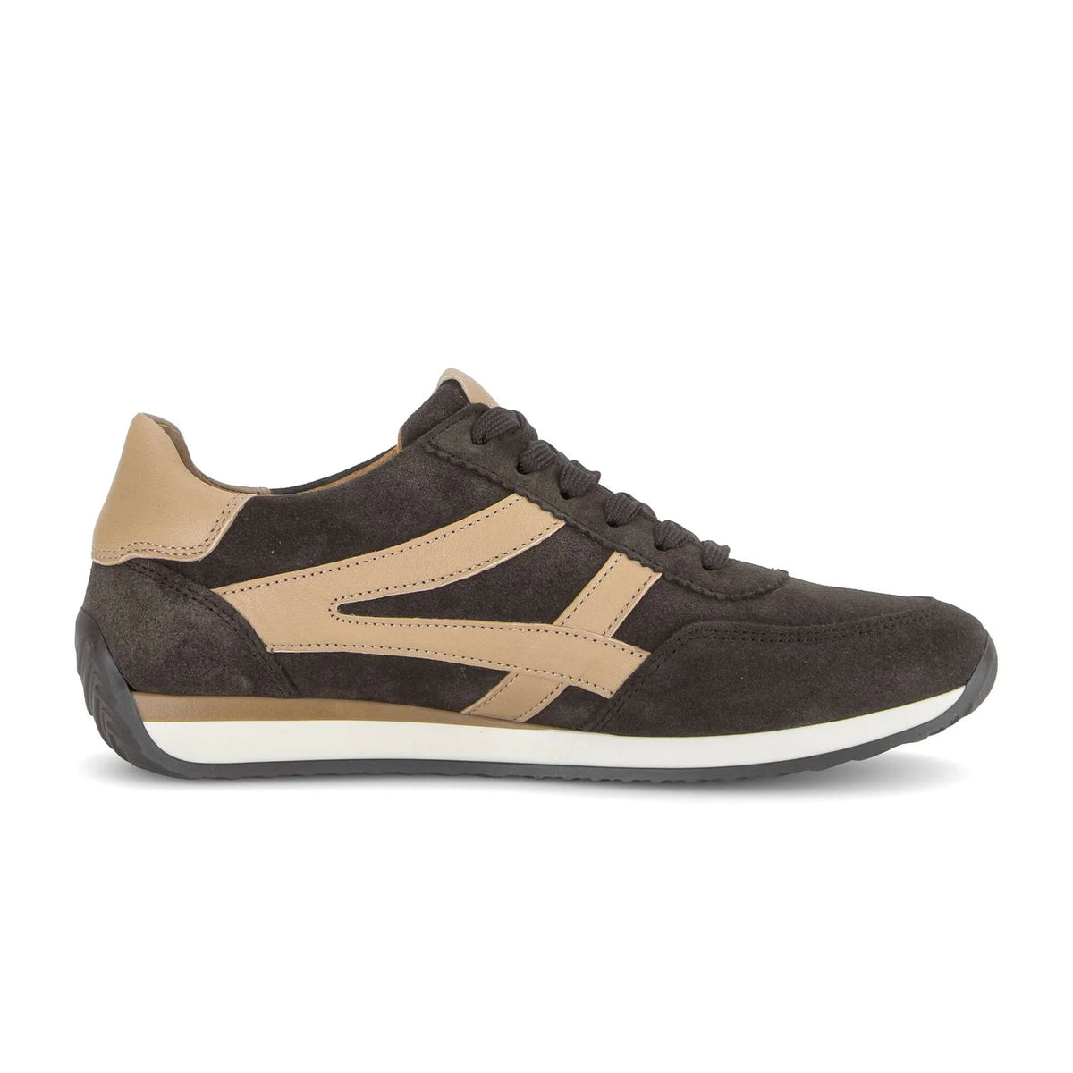 Mocca/beige sneaker H-wijdte - Gabor