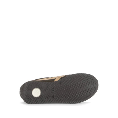 Mocca/beige sneaker H-wijdte - Gabor