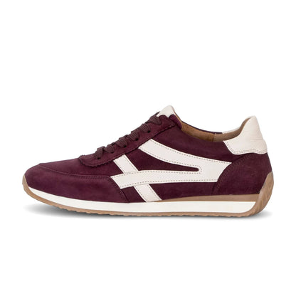 Bordeaux/ecru sneaker H wijdte - Gabor