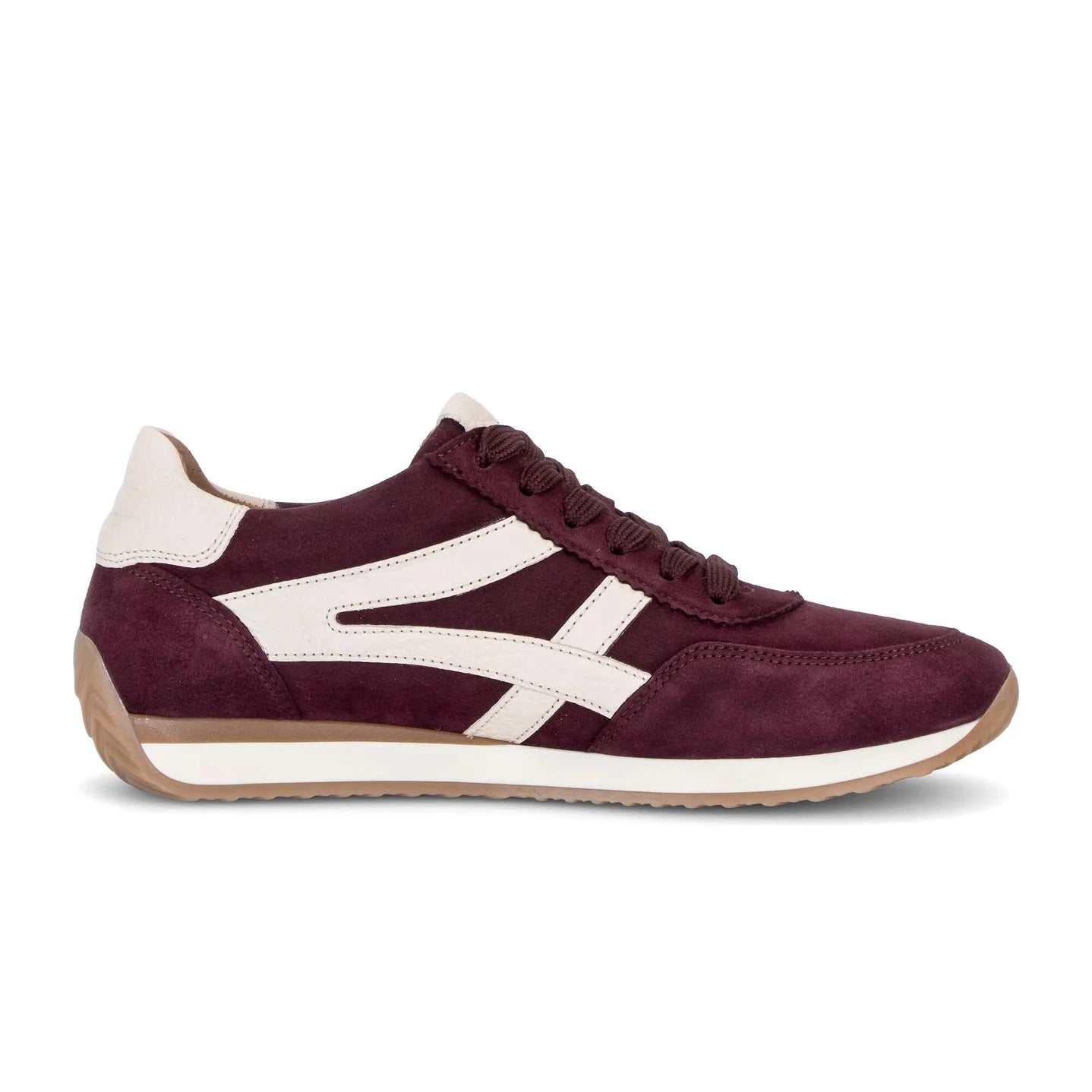 Bordeaux/ecru sneaker H wijdte - Gabor