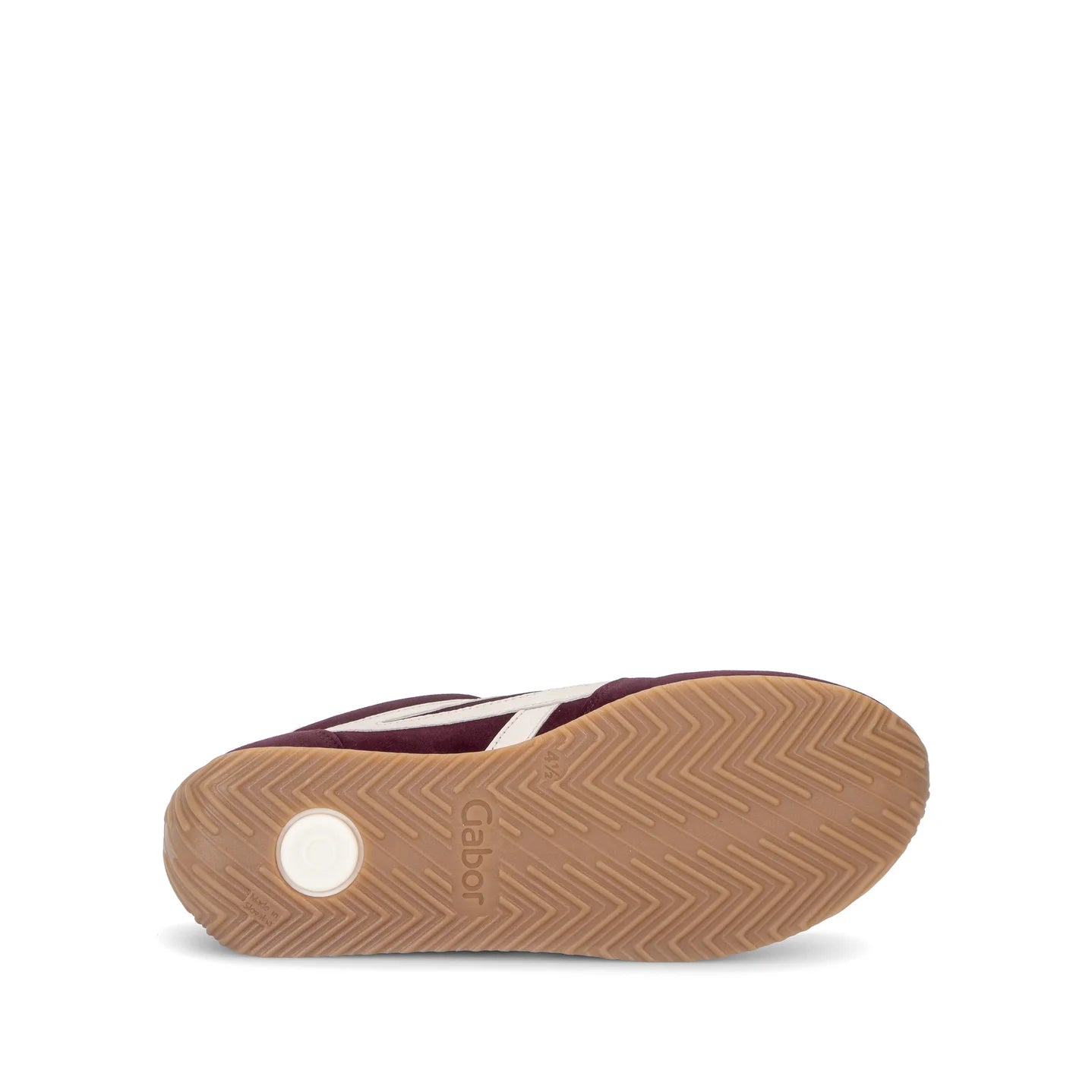 Bordeaux/ecru sneaker H wijdte - Gabor