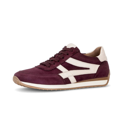Bordeaux/ecru sneaker H wijdte - Gabor