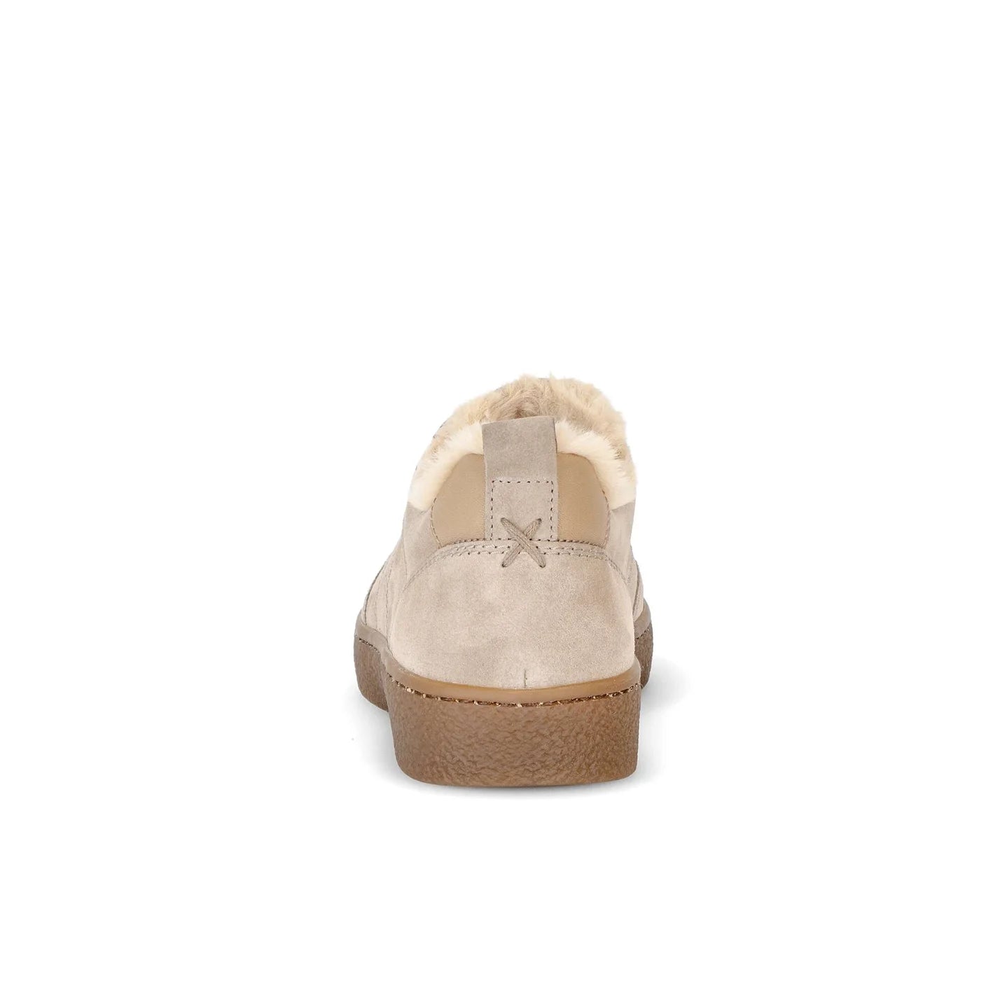 Suède (beige) sneaker gevoerd - Gabor