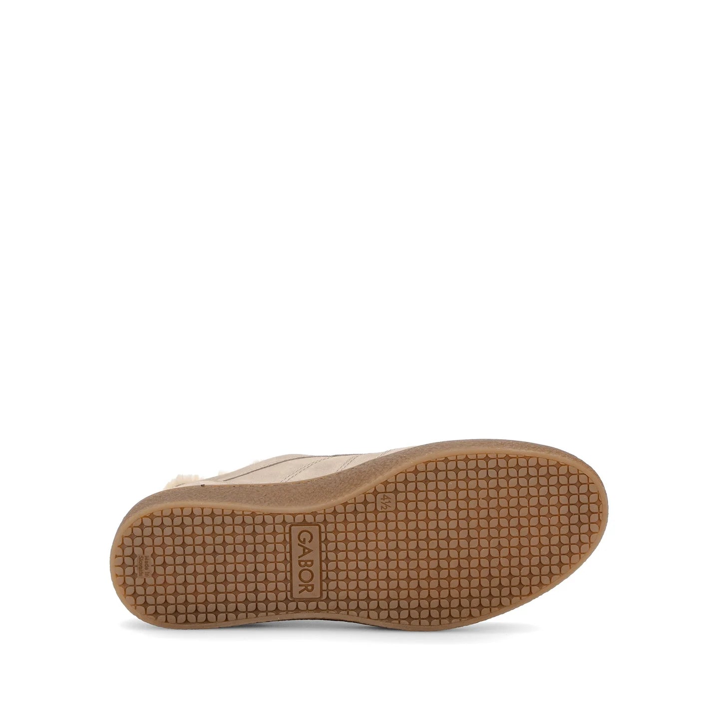 Suède (beige) sneaker gevoerd - Gabor