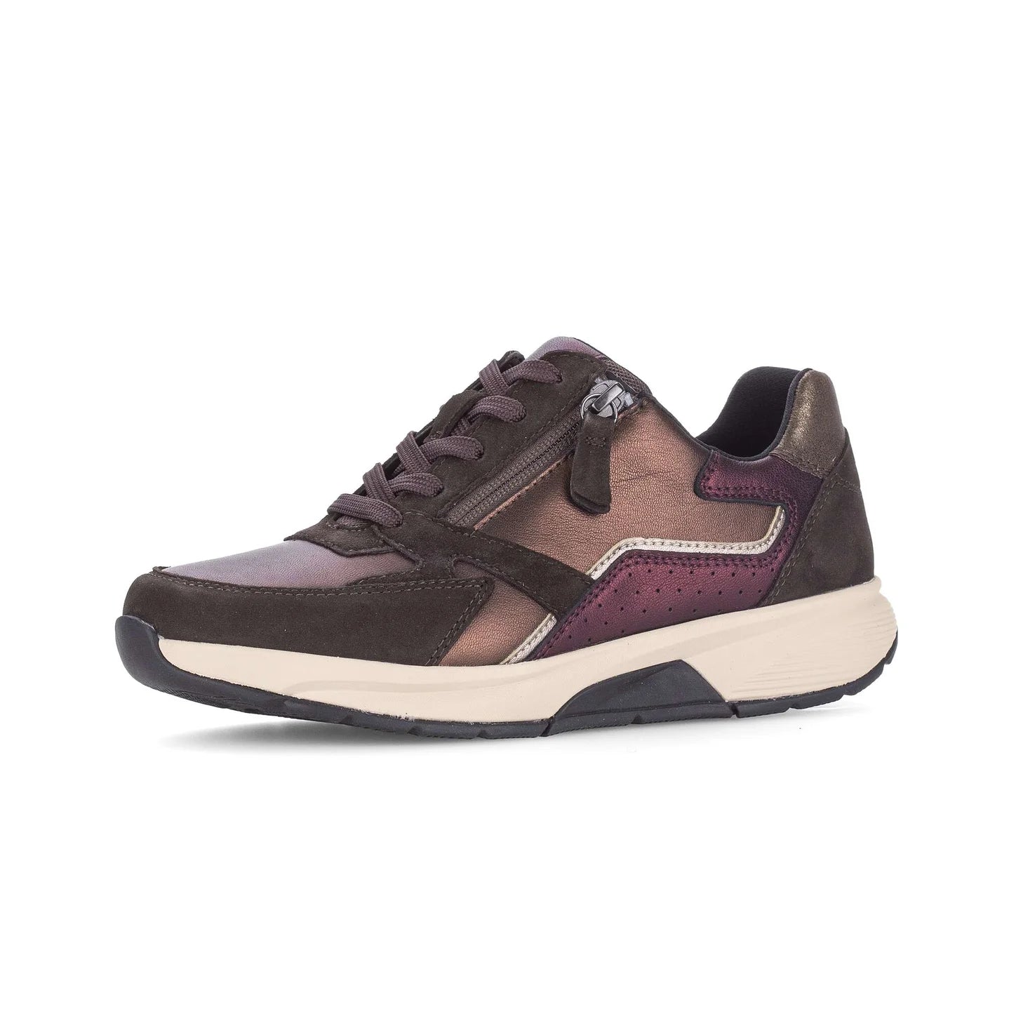 Rollingsoft sneaker bruin/bordeaux - Gabor