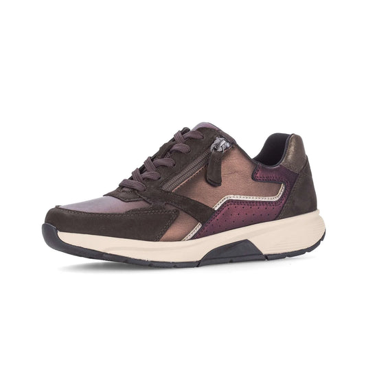 Rollingsoft sneaker bruin/bordeaux - Gabor