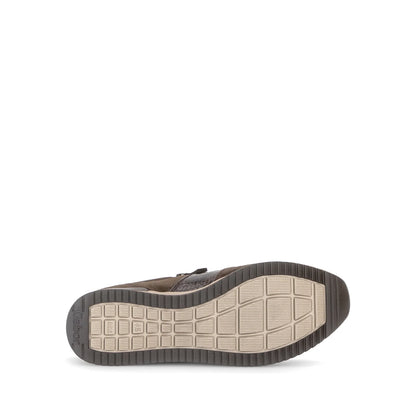 Sneaker bruin met veter en rits - Gabor