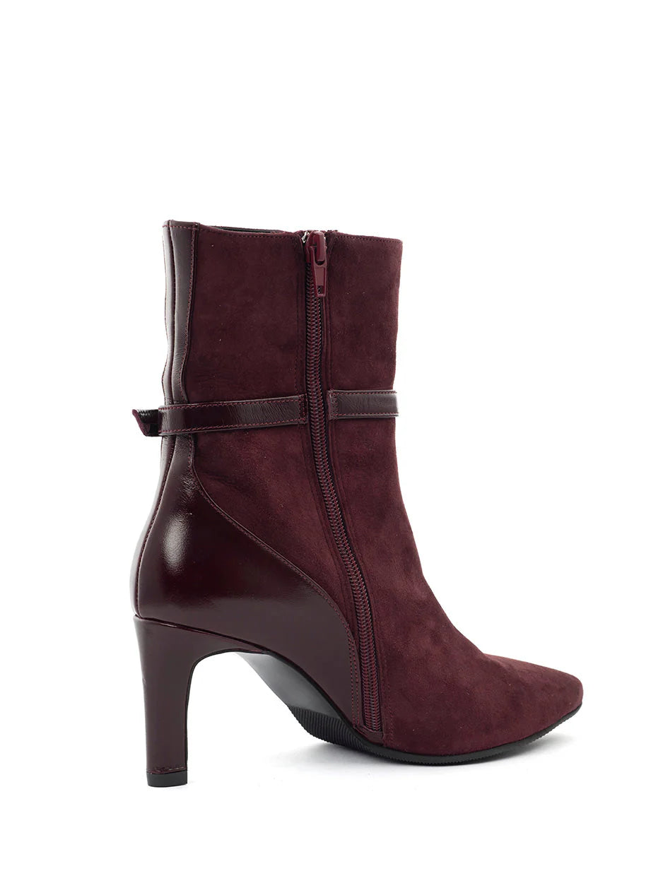 Enkellaars Trisa Bordeaux- Babouche