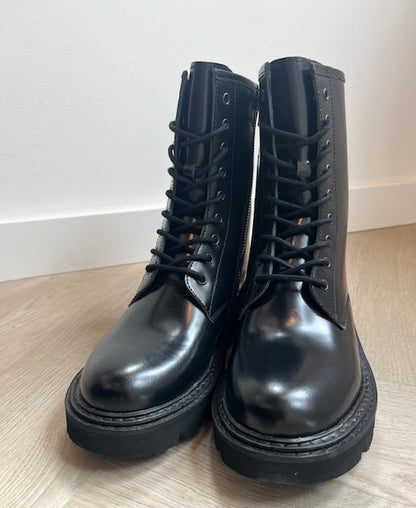 Veterboot - Hip zwart