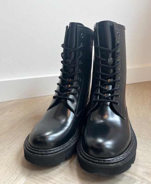 Veterboot - Hip zwart