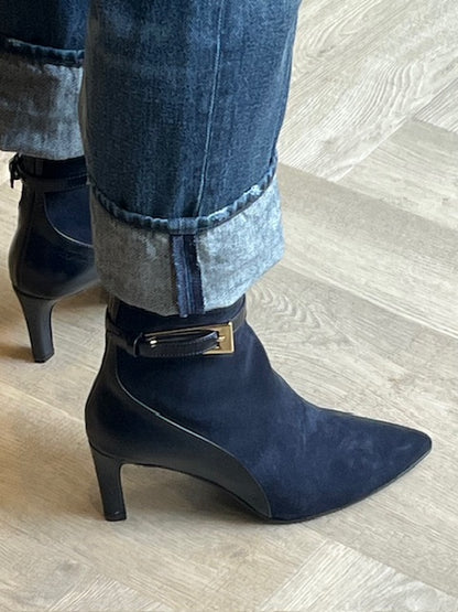 Enkellaars Trisa Dark Navy - Babouche