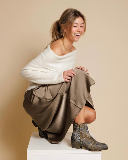 Enkellaarsje Sara luipaardprint - Lazamani