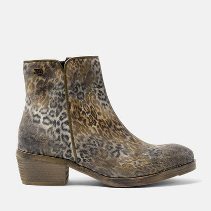 Enkellaarsje Sara luipaardprint - Lazamani