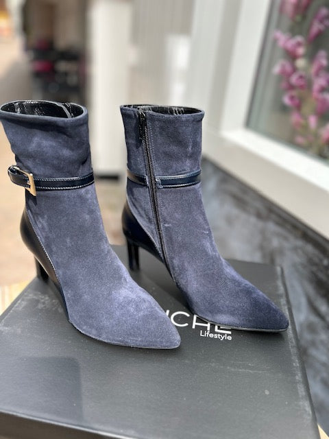 Enkellaars Trisa Dark Navy - Babouche