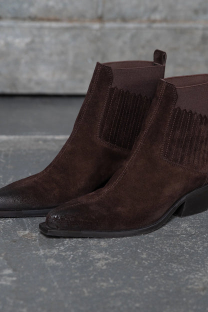 Enkellaars donkerbruin leer - Copenhagen shoes