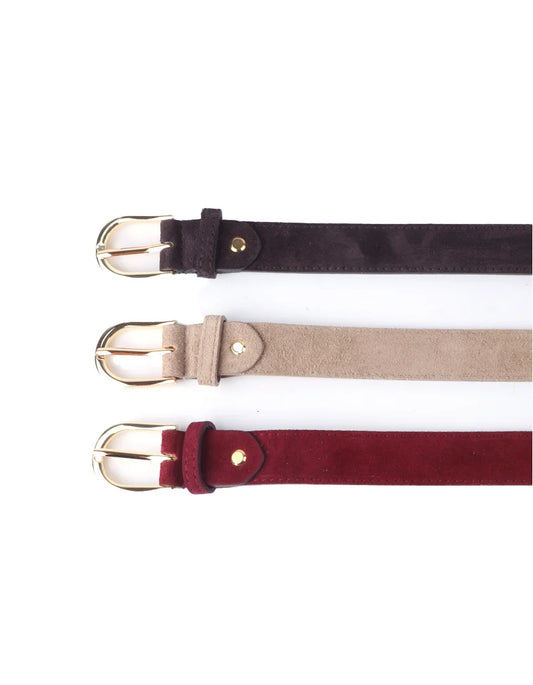 Lederen riem suede